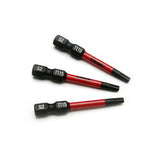 TMAX 10pc T15H Tamper Proof Torx 2" Impact Torsion Screwdriver Bit S2 Steel with 1/4" Hex Shank