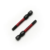 TMAX 10pc T25H Tamper Proof Torx 2" Impact Torsion Screwdriver Bit S2 Steel with 1/4" Hex Shank