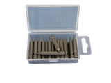 TEMO 25pc H-1.5 Hex 1/16" Impact Ready 2" Length Screwdriver Insert Bits w quick release slot GC